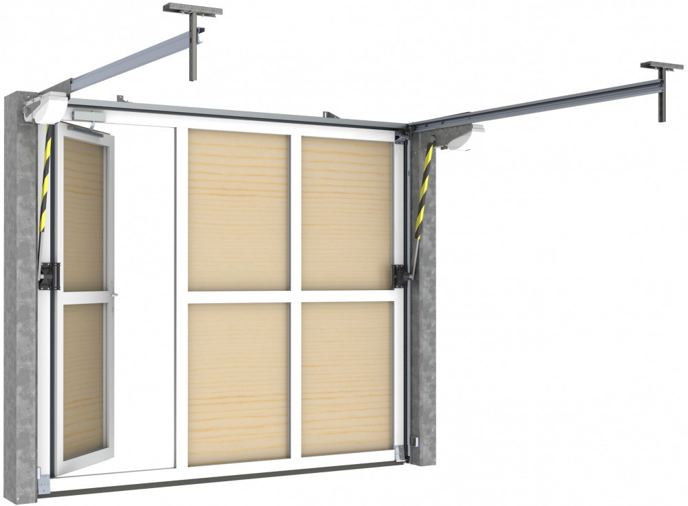 Detail technique de porte de garage Melodia